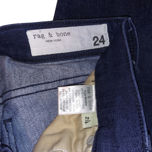 Rag & Bone Stretchy ankle skinny with frayed hem - Picture 6 of 7